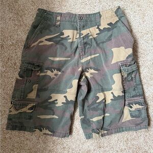 Airwalk Men's Camouflage Cargo‎ Shorts size 32 Y2K